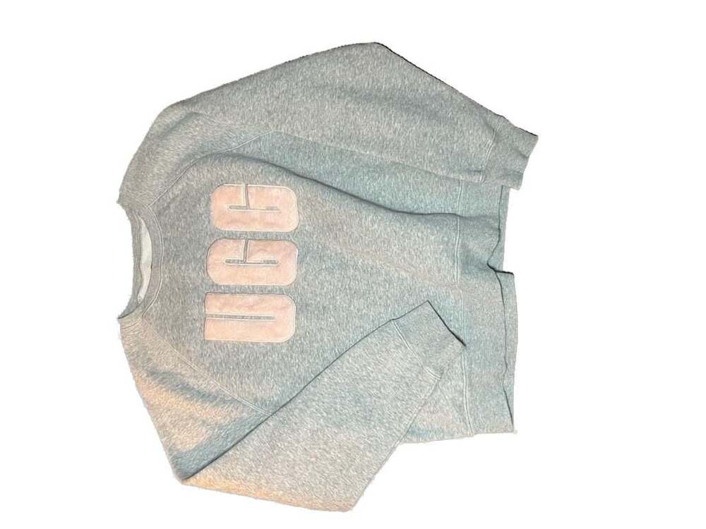 UGG Women's Grey Logo Crewneck Sweatshirt Size L